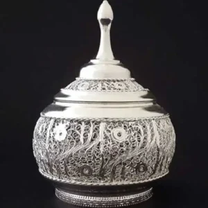 قندان ملیله نقره تبریز